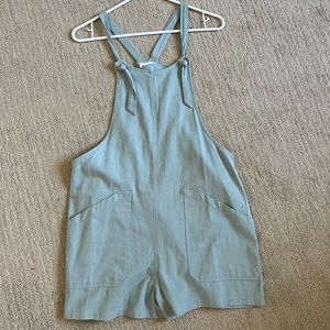 Light blue overalls